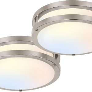 Adjustable Brushed Nickel LED Ceiling Light Fixture