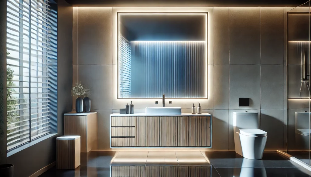 Bathroom With Backlit LED Panels - 05