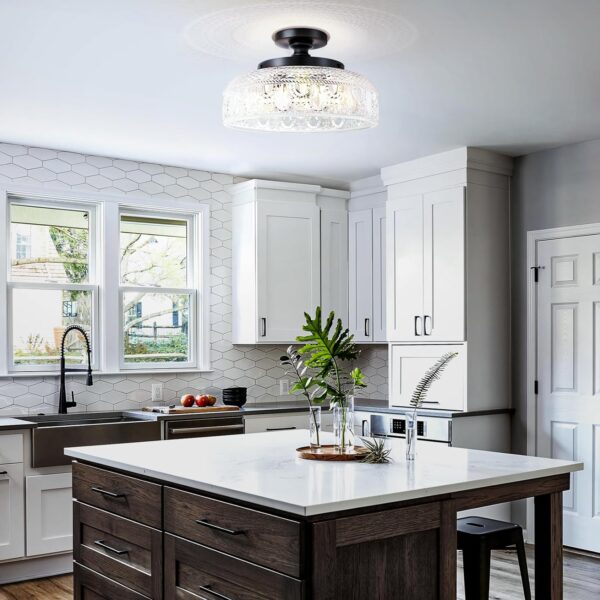 Black Hallway Light Modern Sleek Indoor Design kitchen area