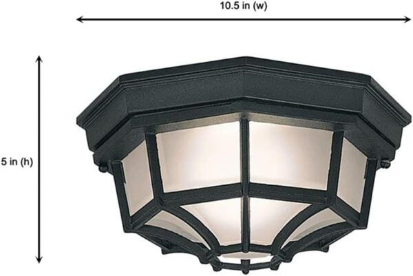 Ceiling Light Fixture Durable Weatherproof Design 3