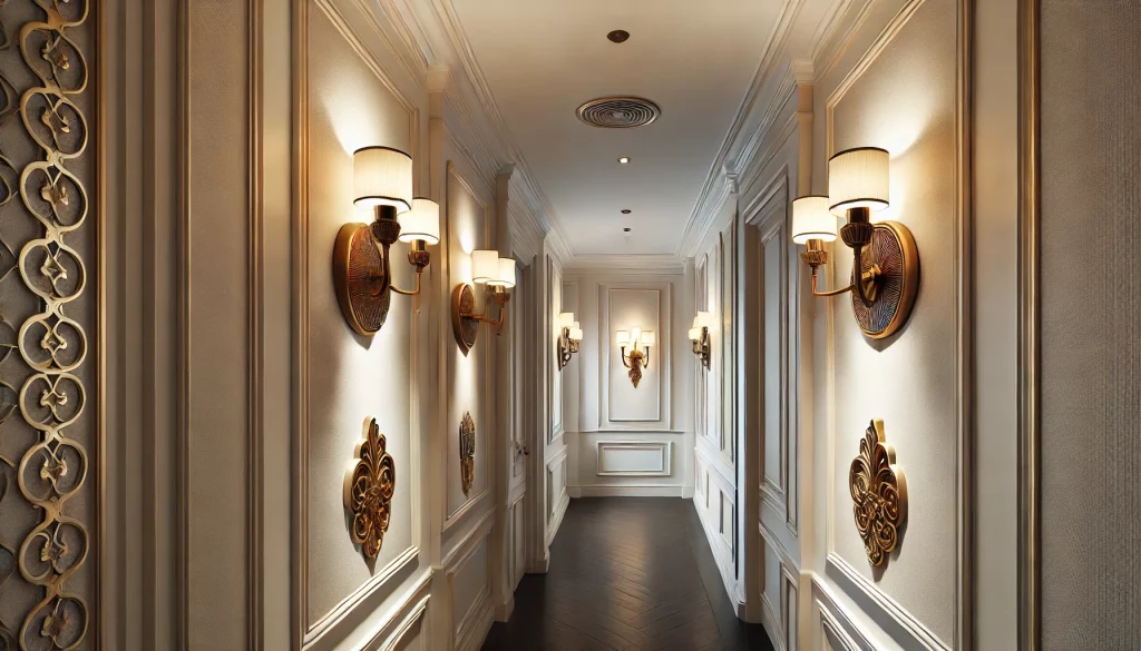 Hallway With Wall Sconces Add Charm And Function - 04