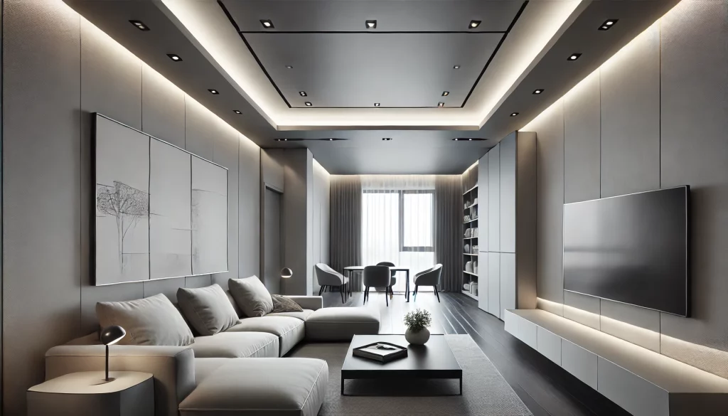 Living Room With Sleek and Subtle - 06