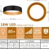 Matte Black Dimmable Ceiling Lighting Fixture dimension
