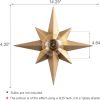 Modern Brass Star Ceiling Light Fixture dimensions