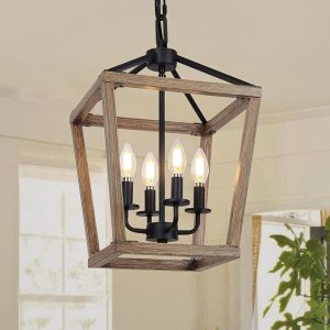 Modern Industrial Geometric Cage Ceiling Light Fixture 5