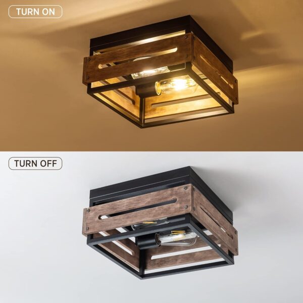 Rustic Ceiling Light Farmhouse Inspired Design 3