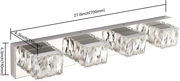 Sleek Dimmable Modern Lighting Fixture with Elegance dimension